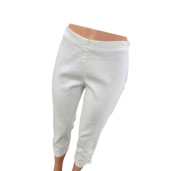 J. Jill Women's Linen Elastic Waist Cropped Lightweight Summer‎ Pants Size Small - Picture 2 of 14